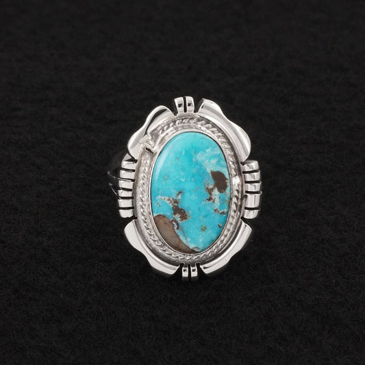 Thomas Francisco Turquoise & Sterling Silver Ring Size 9