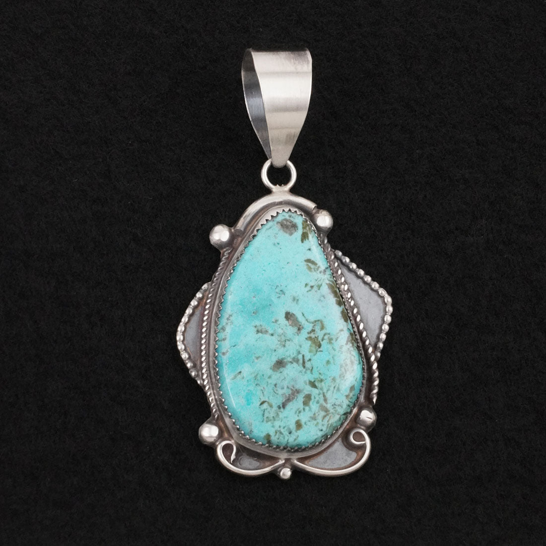 Leslie Nez Turquoise & Sterling Silver Pendant