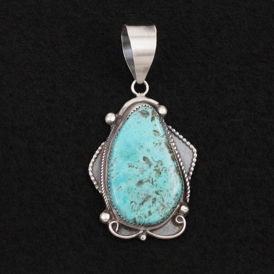 Leslie Nez Turquoise & Sterling Silver Pendant