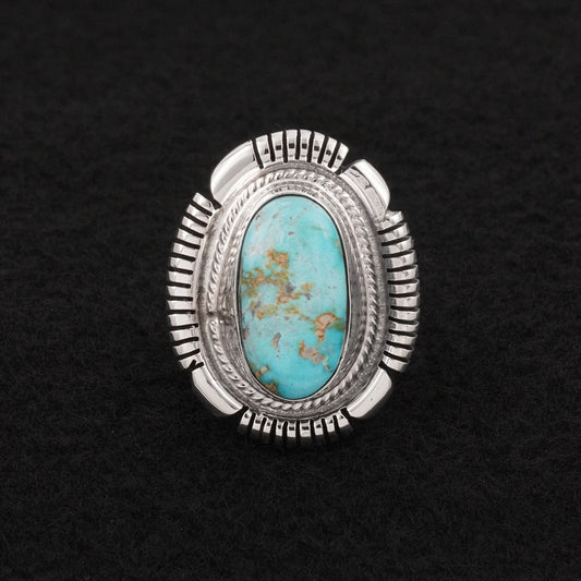Thomas Francisco Turquoise & Sterling Silver Ring Size 6.5