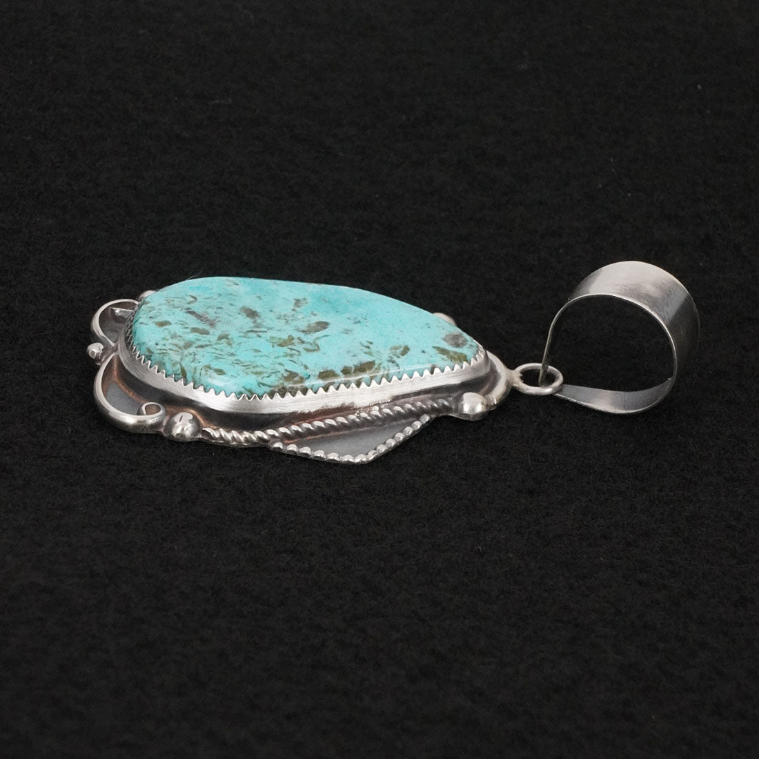 Leslie Nez Turquoise & Sterling Silver Pendant