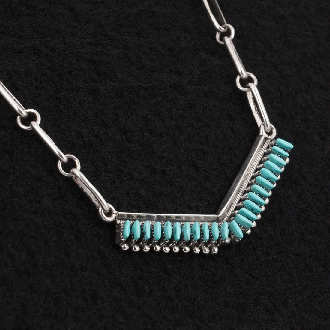 Mildred Ukestine Turquoise & Sterling Silver Necklace Set