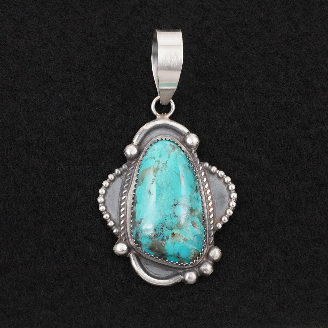 Leslie Nez Turquoise & Sterling Silver Pendant