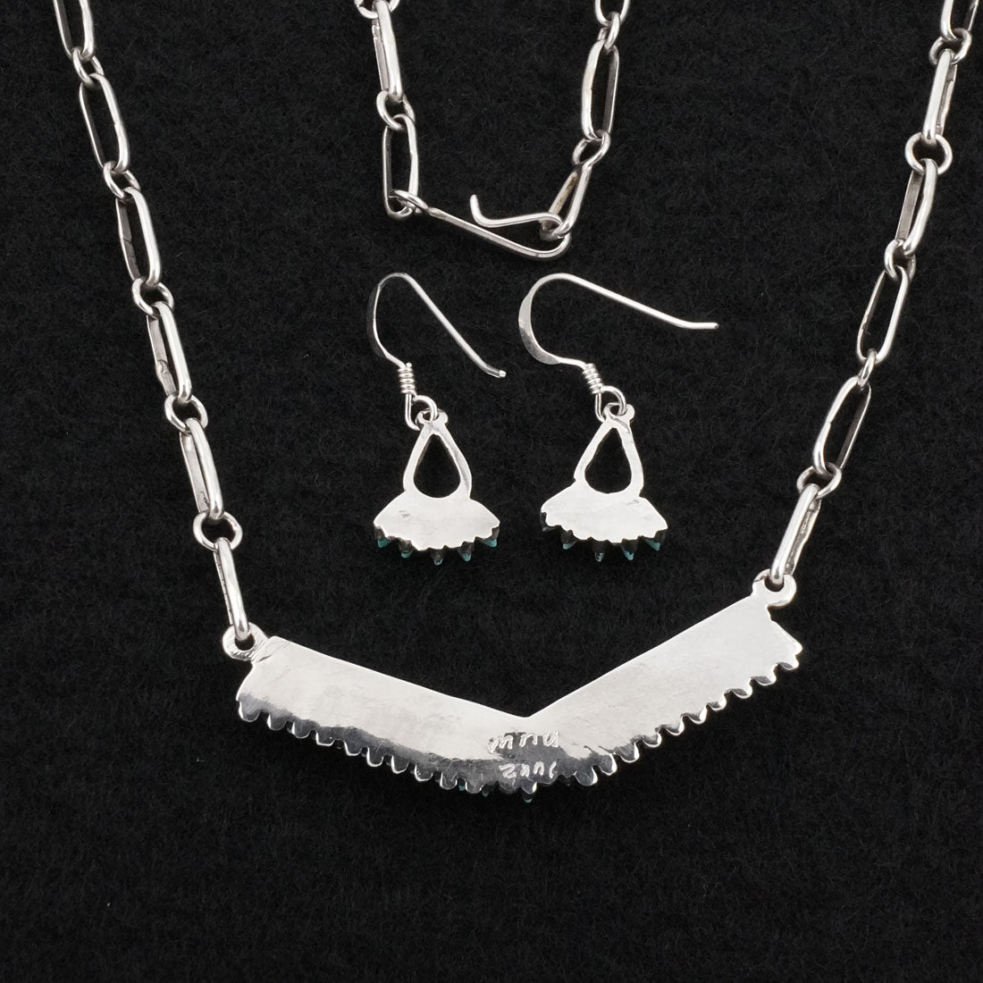 Mildred Ukestine Turquoise & Sterling Silver Necklace Set