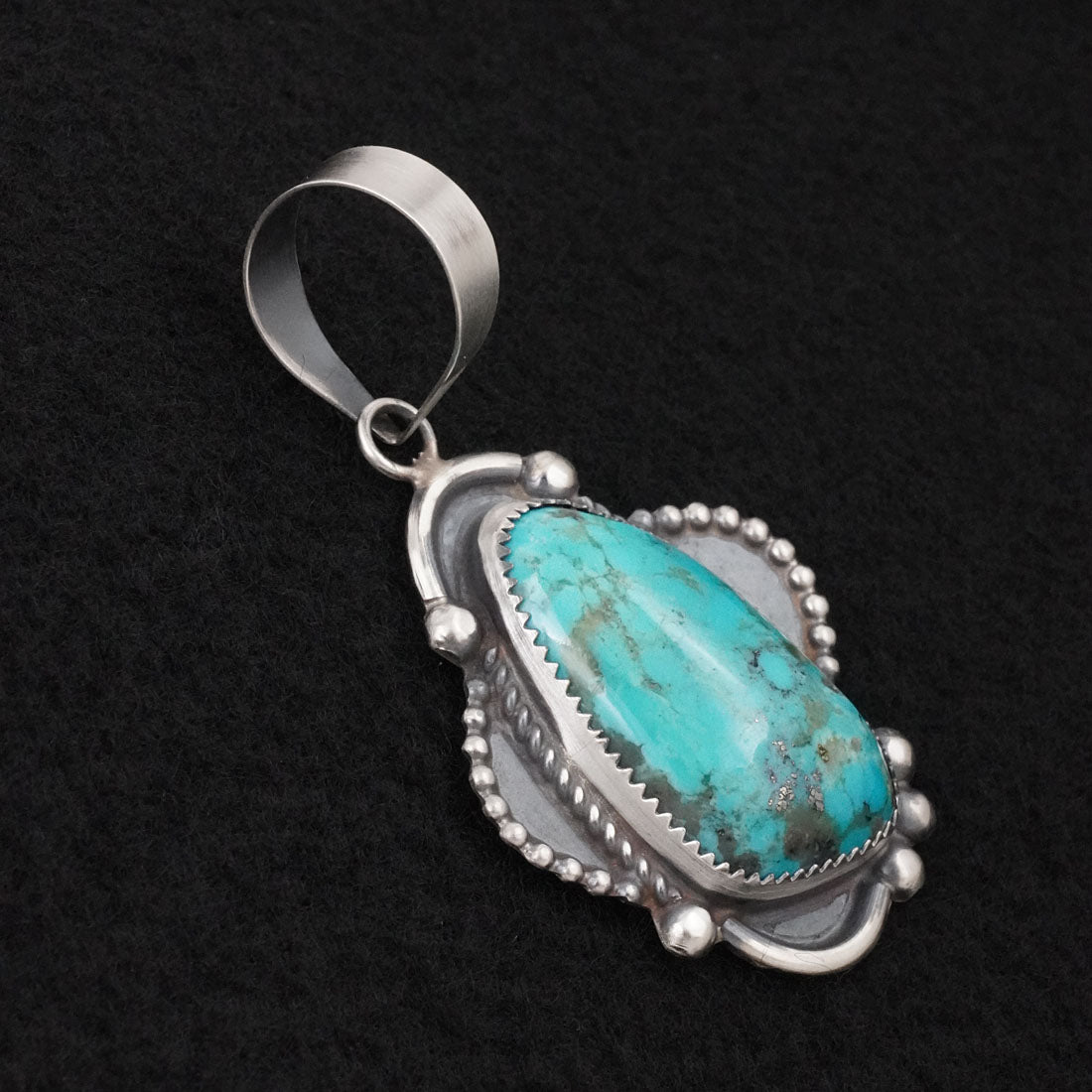 Leslie Nez Turquoise & Sterling Silver Pendant