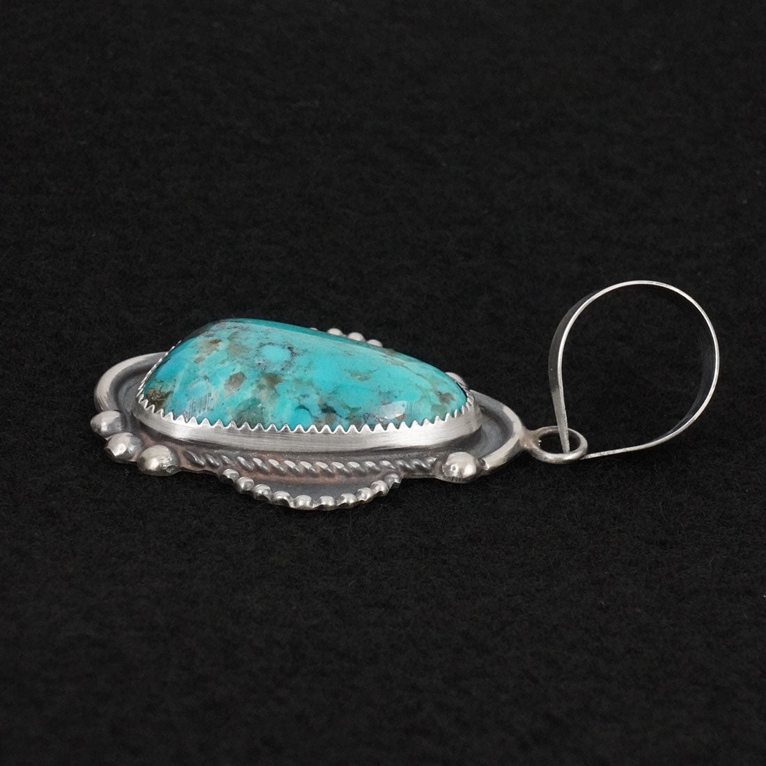 Leslie Nez Turquoise & Sterling Silver Pendant