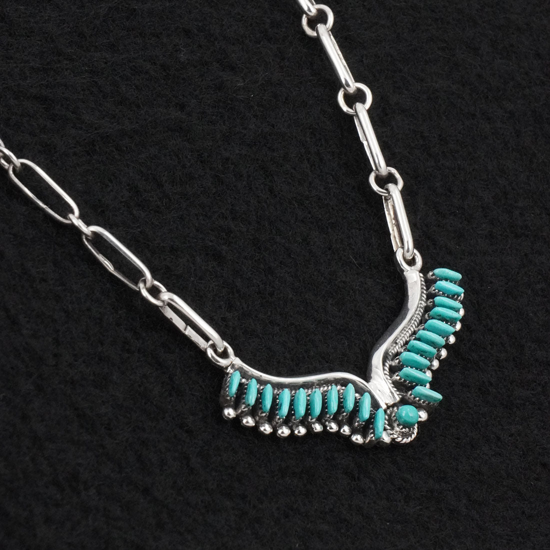 Mildred Ukestine Turquoise & Sterling Silver Necklace Set