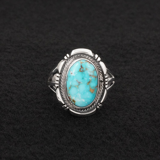 Thomas Francisco Turquoise & Sterling Silver Ring Size 9