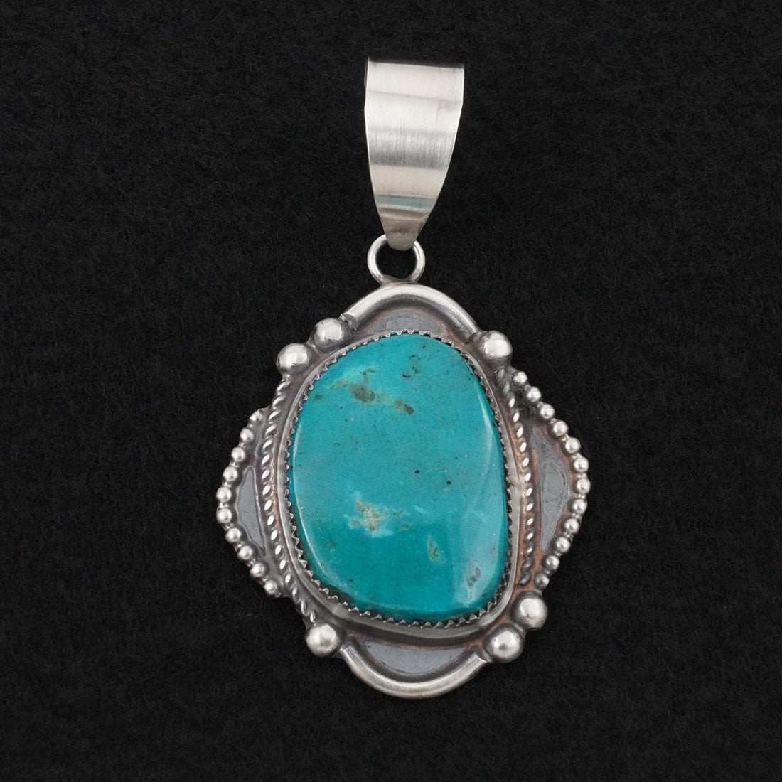 Leslie Nez Turquoise & Sterling Silver Pendant