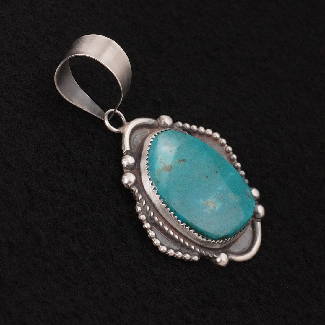 Leslie Nez Turquoise & Sterling Silver Pendant