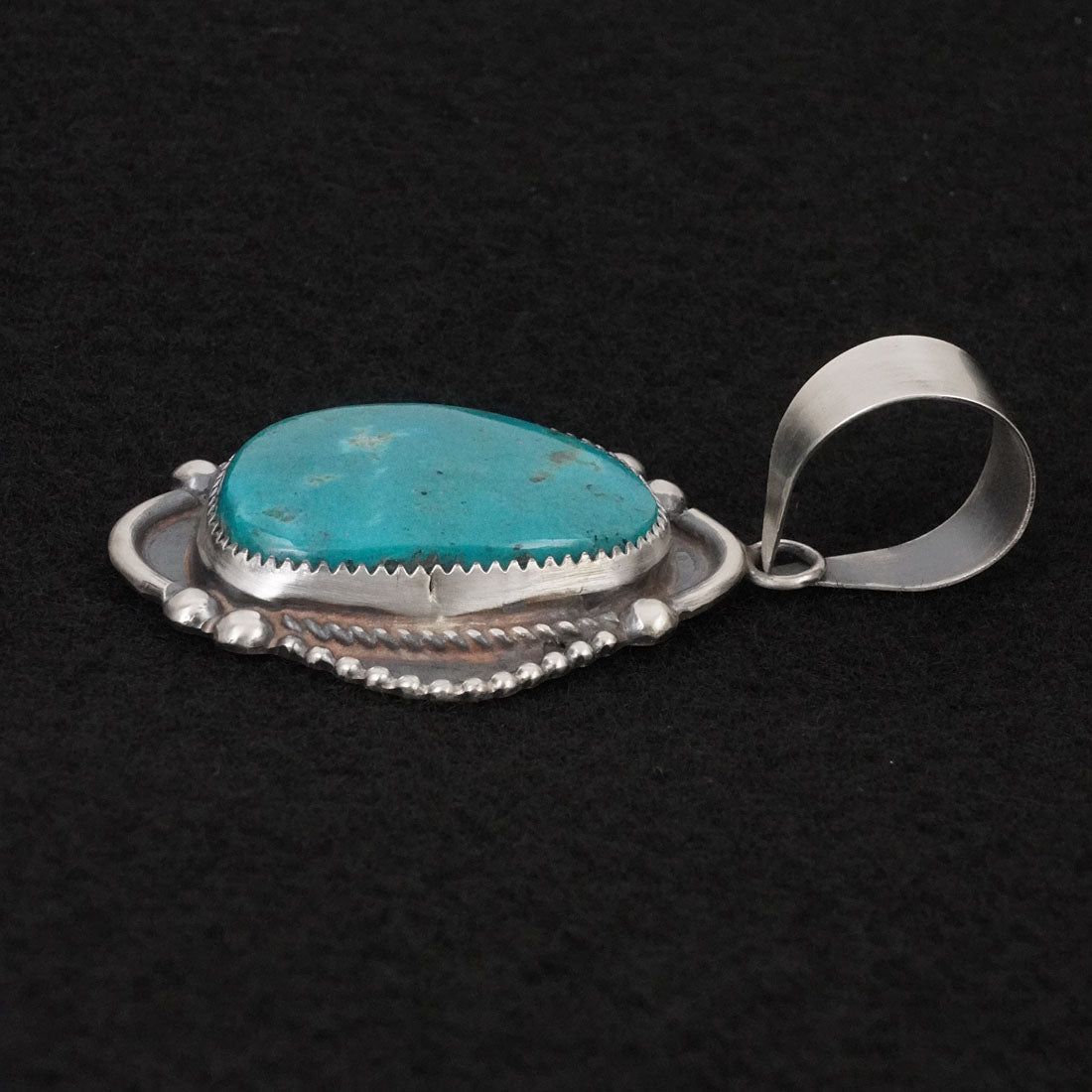 Leslie Nez Turquoise & Sterling Silver Pendant