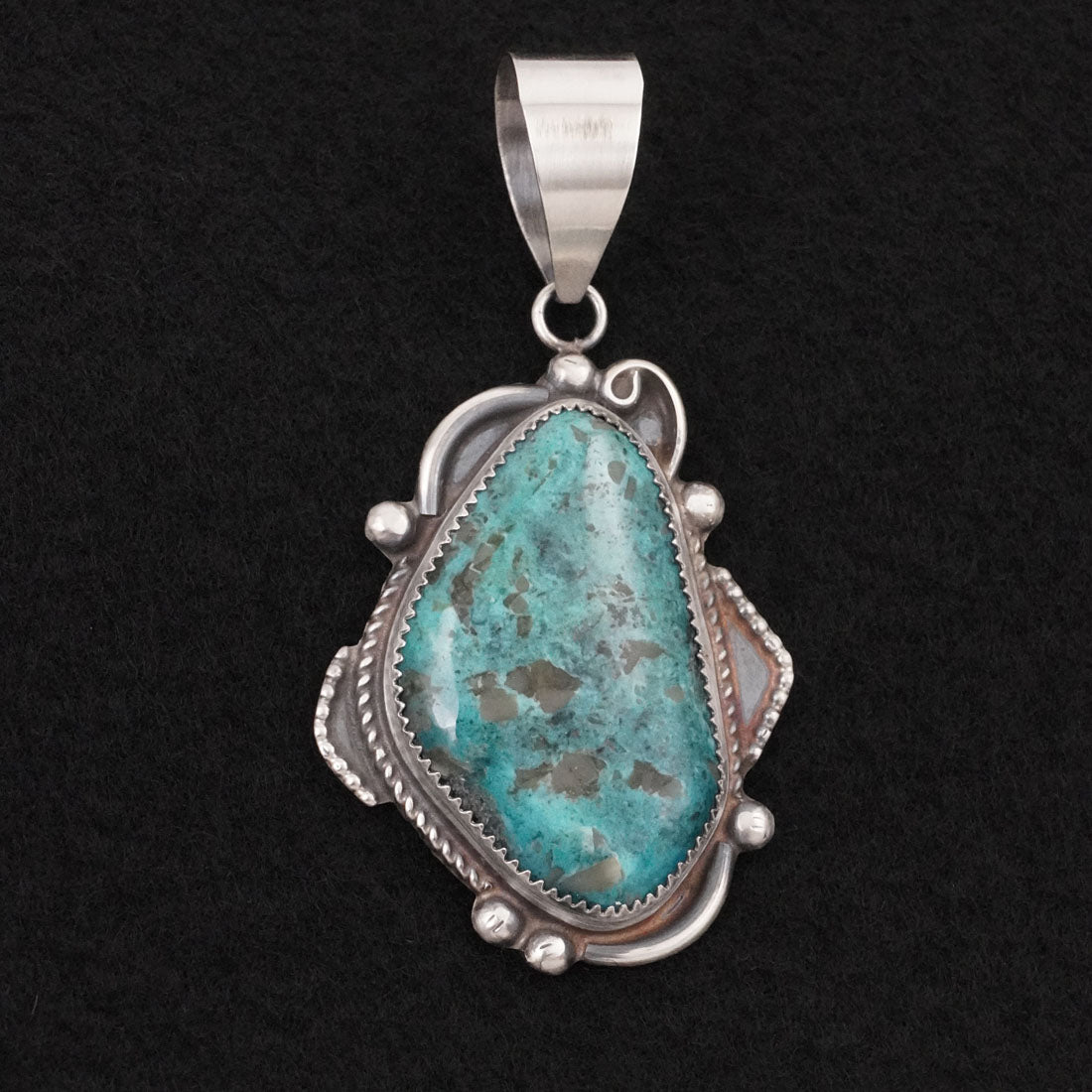 Leslie Nez Turquoise & Sterling Silver Pendant