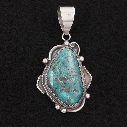 Leslie Nez Turquoise & Sterling Silver Pendant