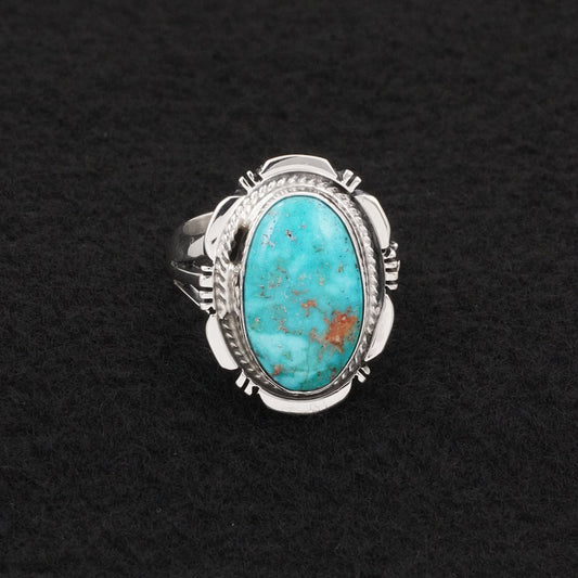Thomas Francisco Turquoise & Sterling Silver Ring Size 8.5