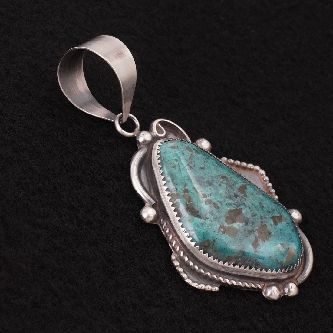 Leslie Nez Turquoise & Sterling Silver Pendant