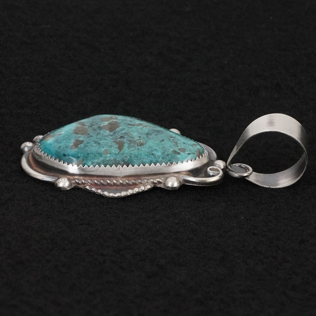 Leslie Nez Turquoise & Sterling Silver Pendant
