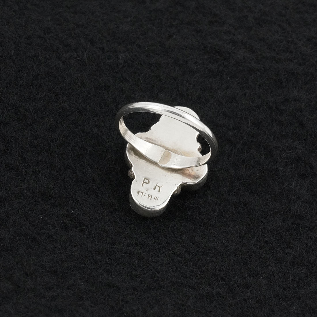 Priscilla Reeder Pink Conch & Sterling Silver Ring Sz. 4.5