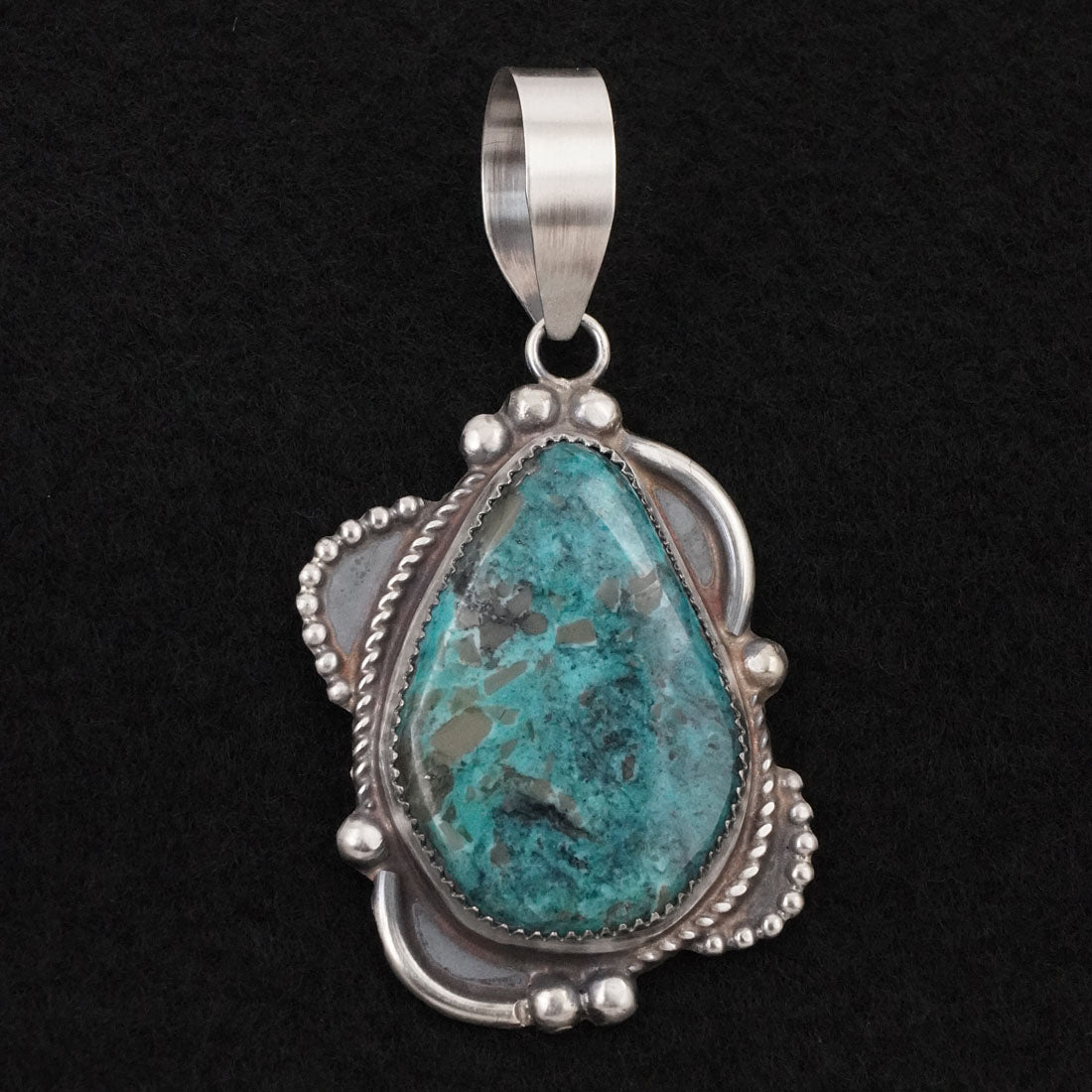 Leslie Nez Turquoise & Sterling Silver Pendant