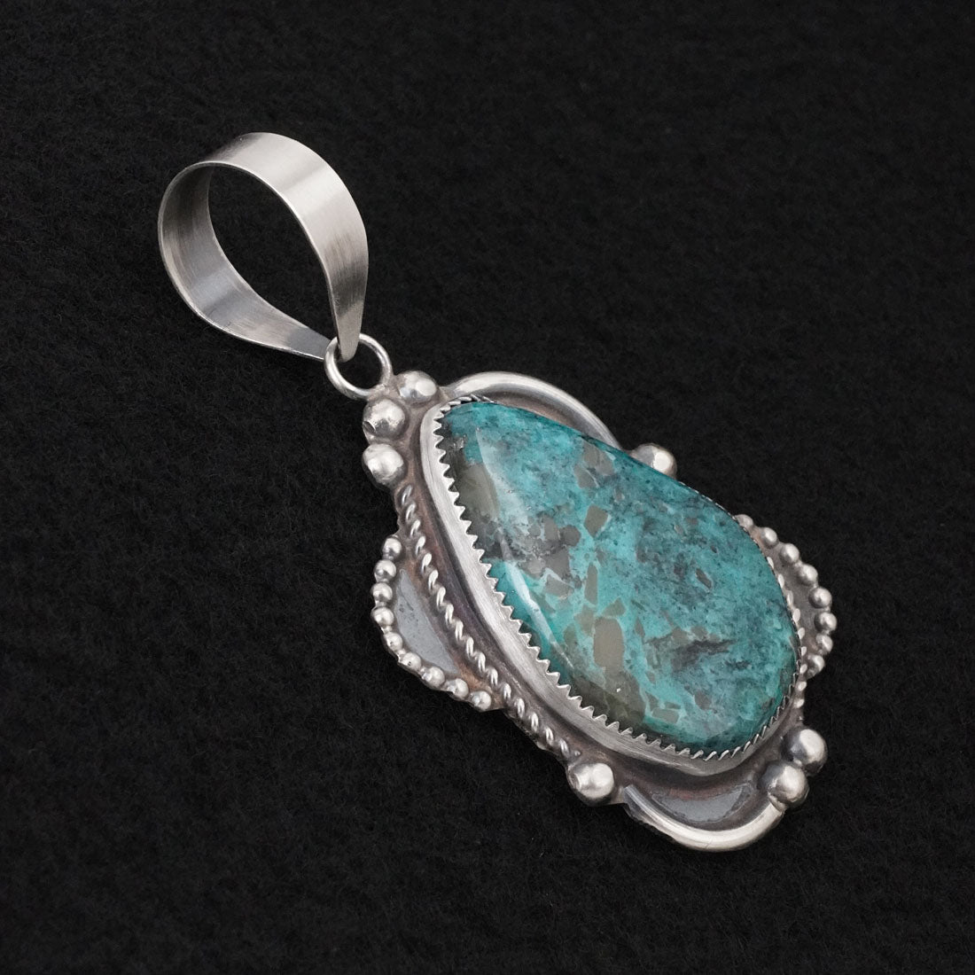 Leslie Nez Turquoise & Sterling Silver Pendant