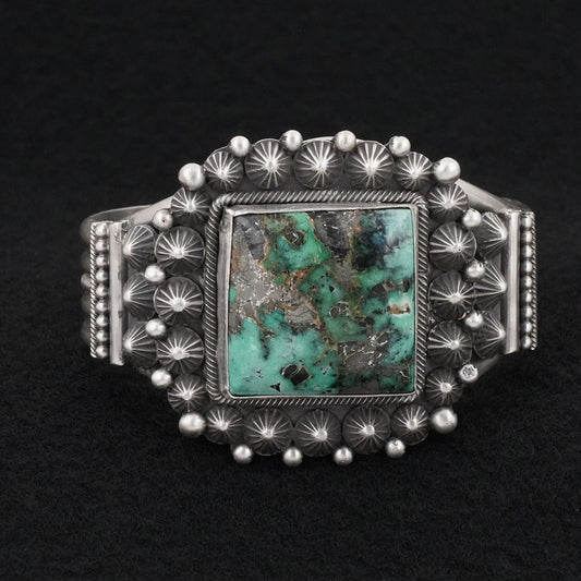 Michael Calladitto Variscite & Sterling Silver Bracelet