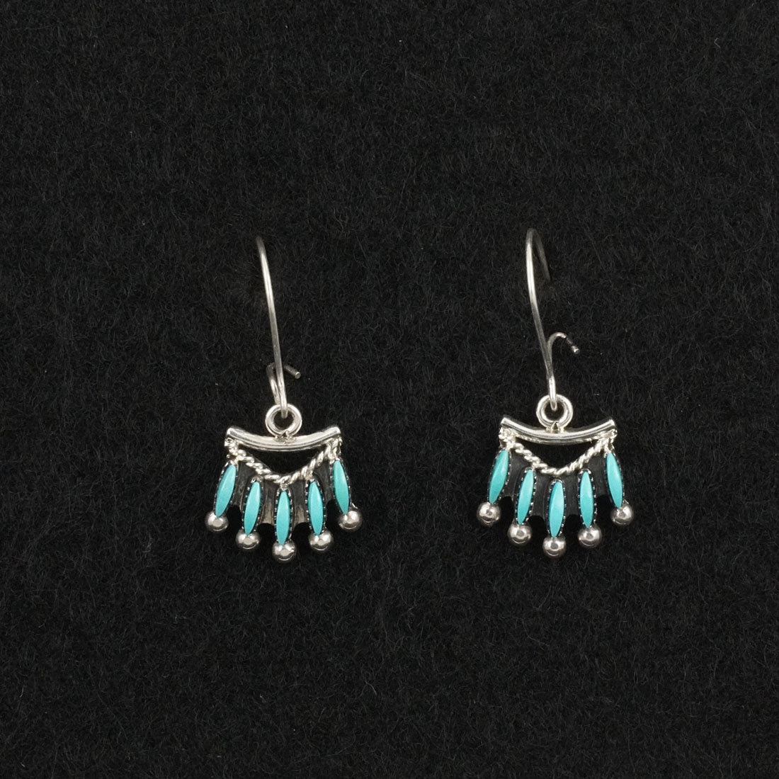 Stewart Nakatewa Turquoise & Sterling Silver Necklace Set