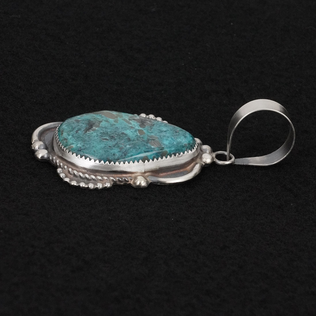 Leslie Nez Turquoise & Sterling Silver Pendant