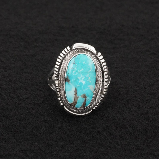 Thomas Francisco Turquoise & Sterling Silver Ring Size 6.5