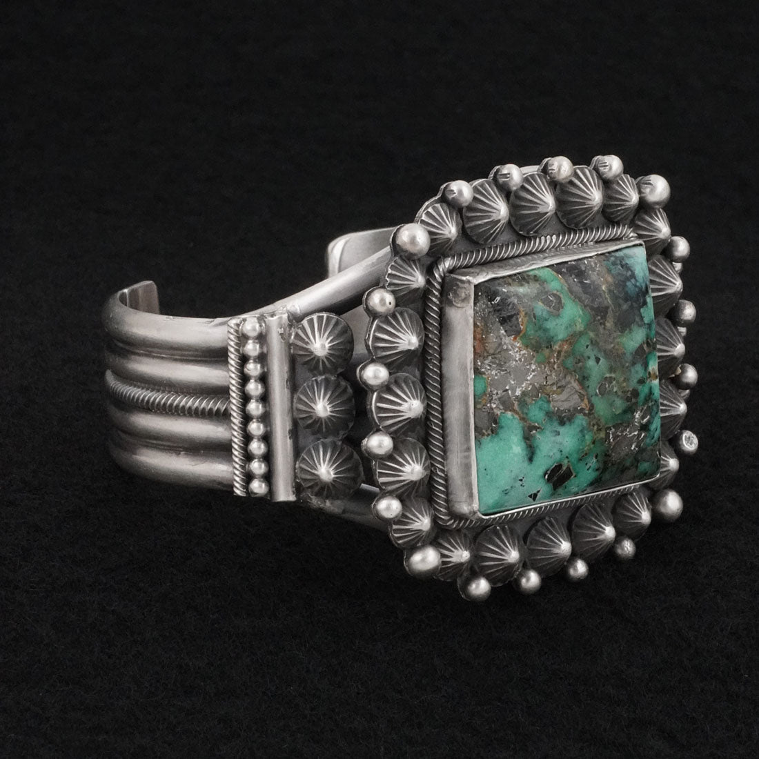 Michael Calladitto Variscite & Sterling Silver Bracelet