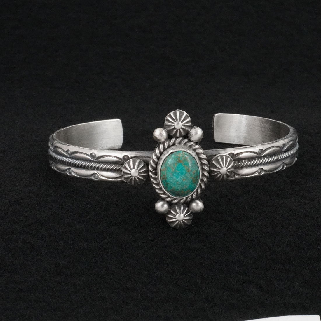 Michael Calladitto Turquoise & Sterling Silver Bracelet