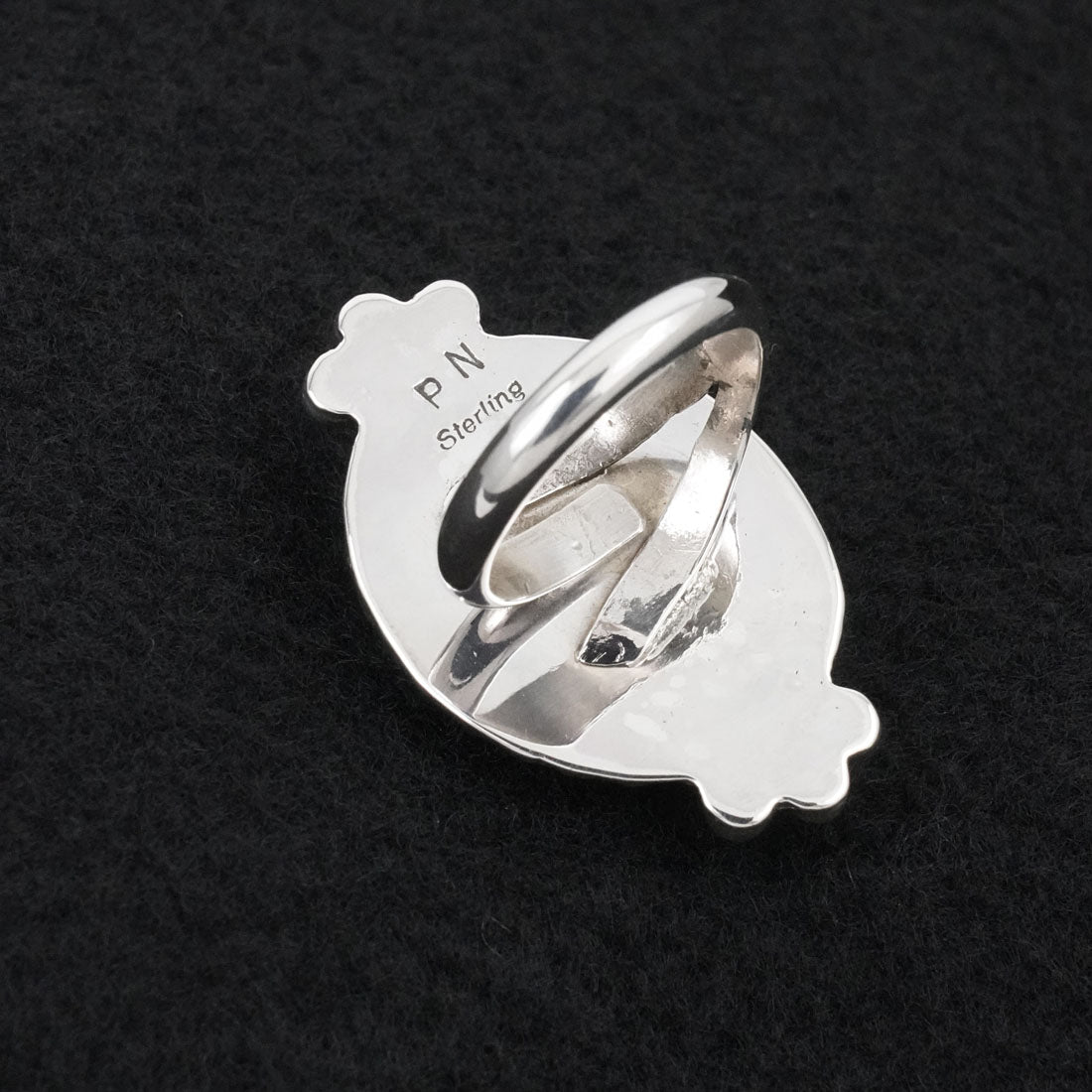 Phil Nez Turquoise & Sterling Silver Ring Adj.