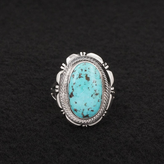 Thomas Francisco Turquoise & Sterling Silver Ring Size 7