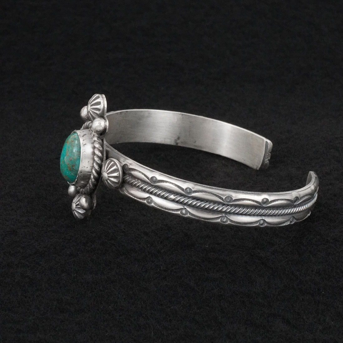Michael Calladitto Turquoise & Sterling Silver Bracelet