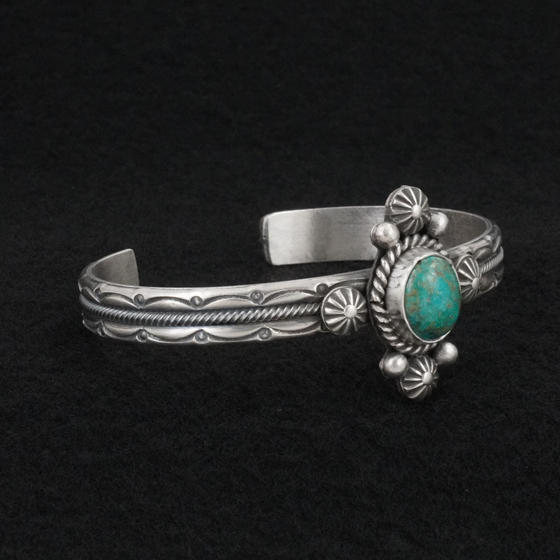 Michael Calladitto Turquoise & Sterling Silver Bracelet