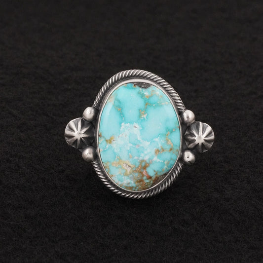 Daniel Benally Turquoise & Sterling Silver Ring Size 7