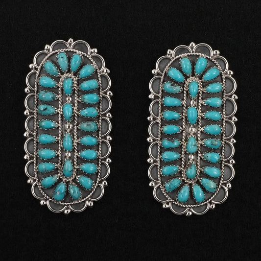 Gerald Mitchell Turquoise & Sterling Silver Earrings