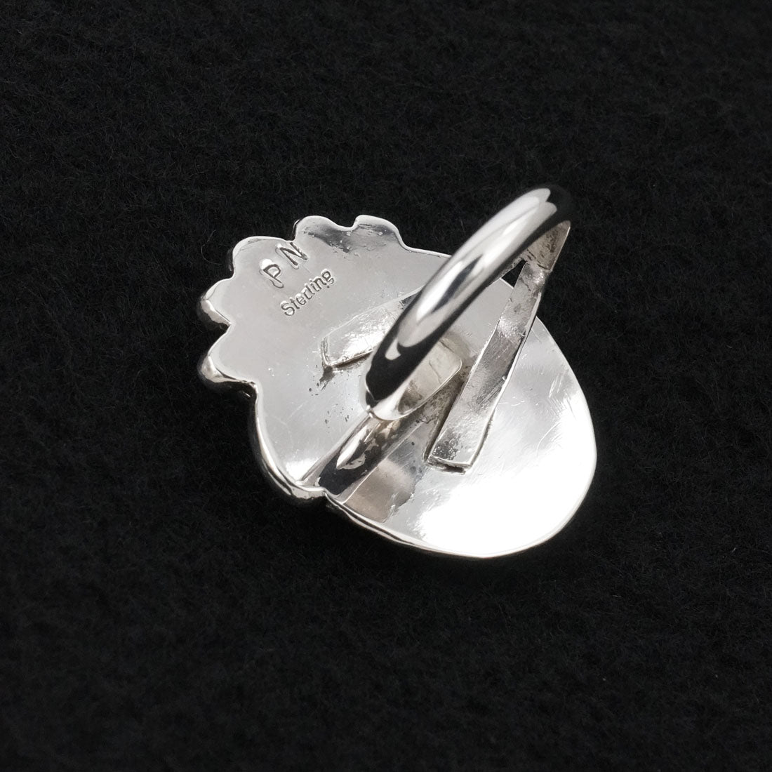 Phil Nez Turquoise & Sterling Silver Ring Adj.