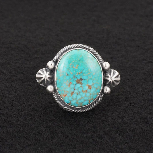Daniel Benally Turquoise & Sterling Silver Ring Size 8