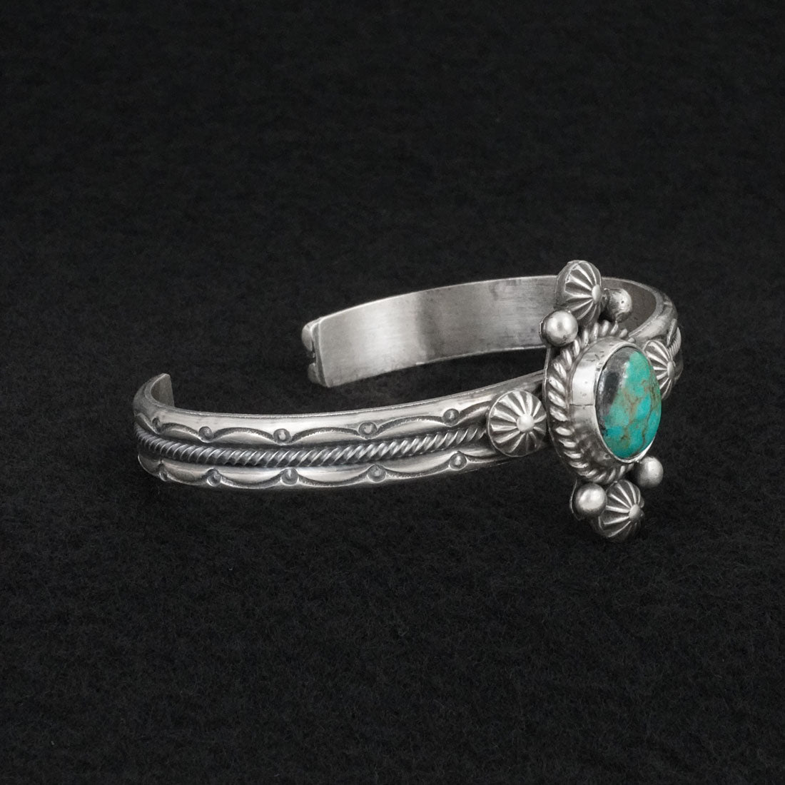 Michael Calladitto Turquoise & Sterling Silver Bracelet