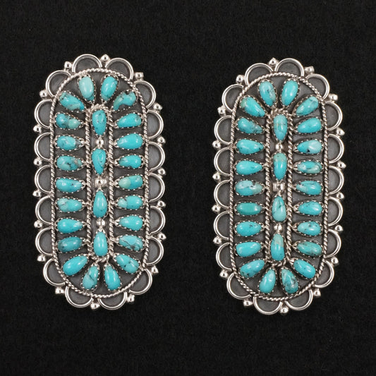 Gerald Mitchell Turquoise & Sterling Silver Earrings