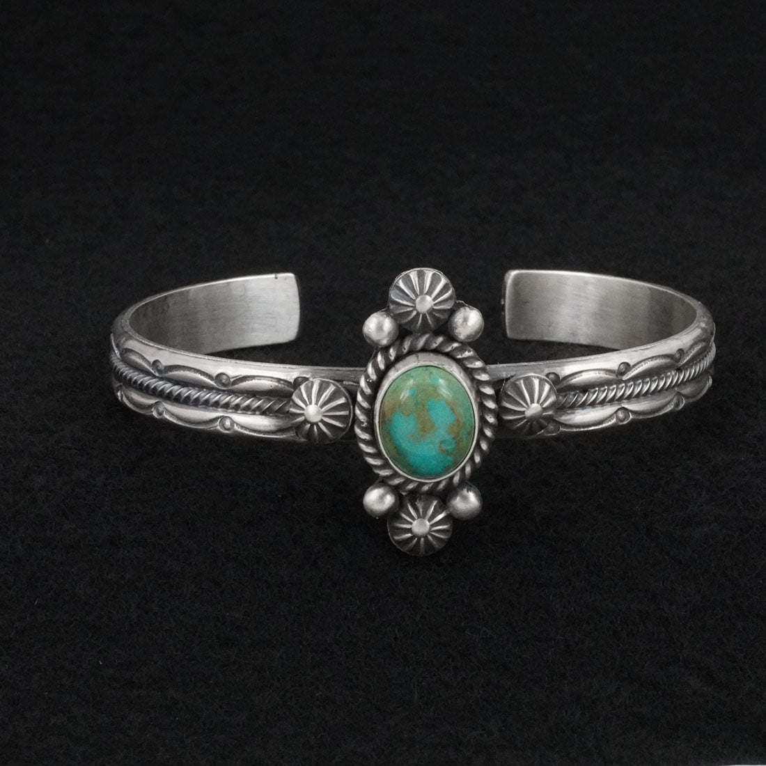 Michael Calladitto Turquoise & Sterling Silver Bracelet