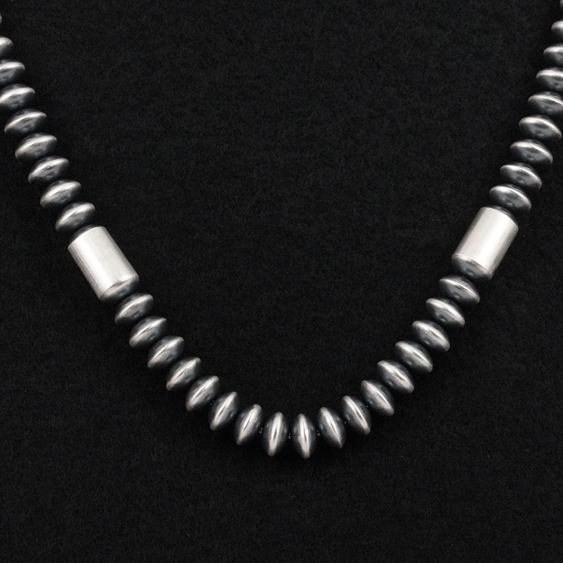 Tonisha Haley Sterling Silver Navajo Pearl Necklace 22"
