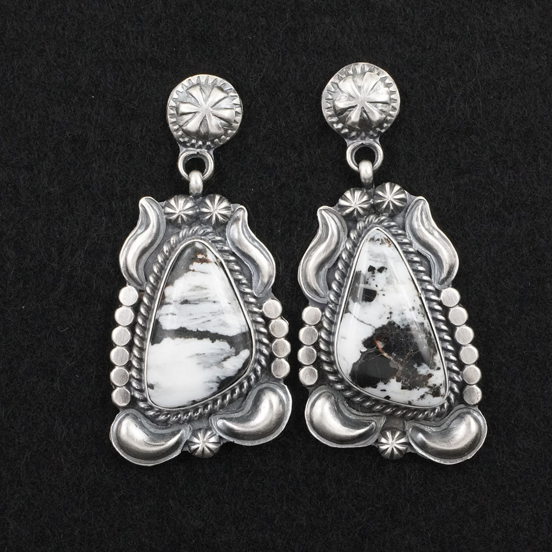 Raymond Delgarito White Buffalo & Sterling Silver Necklace Set