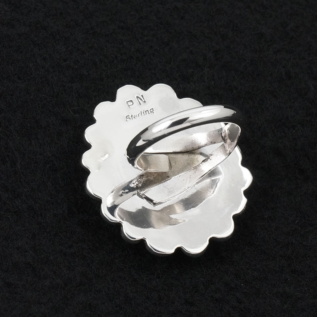 Phil Nez Turquoise & Sterling Silver Ring Adj.