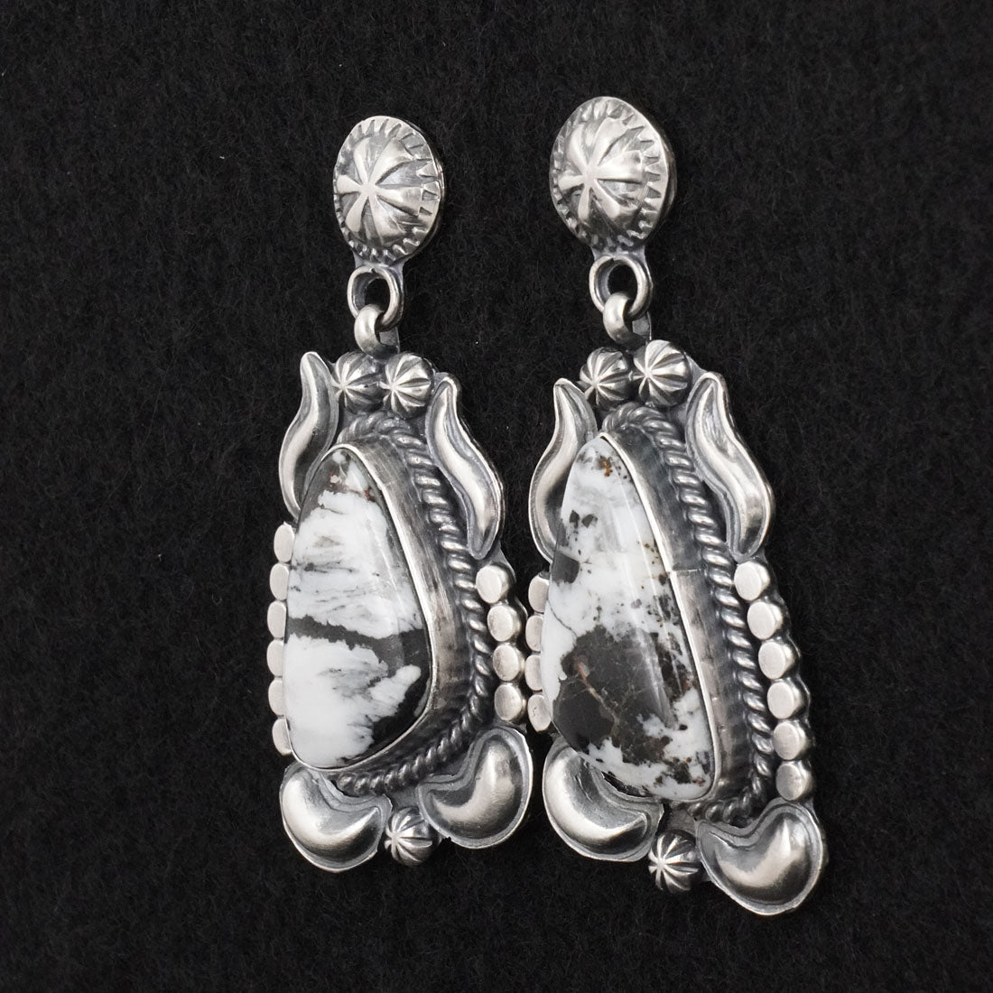 Raymond Delgarito White Buffalo & Sterling Silver Necklace Set