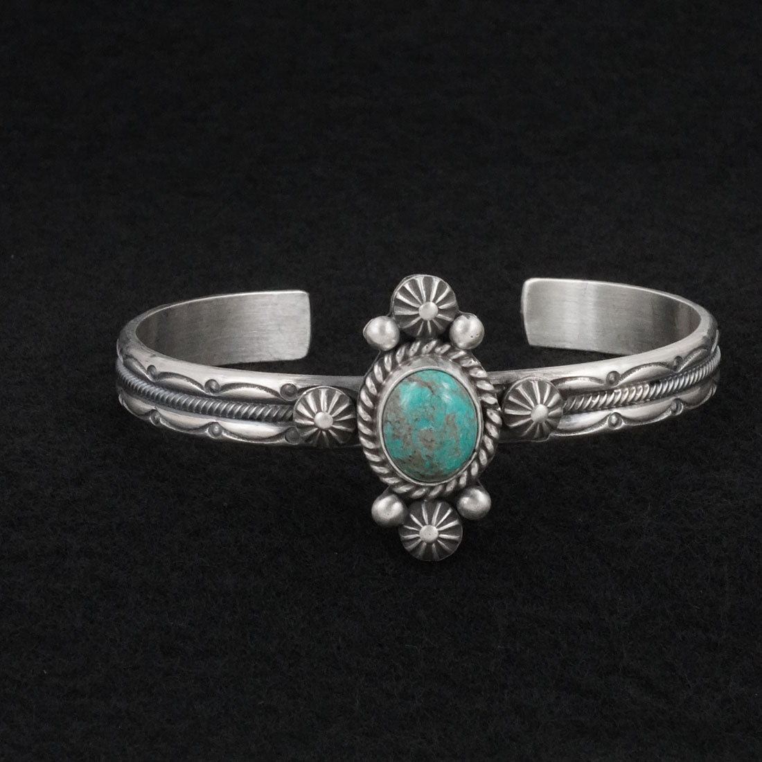 Michael Calladitto Turquoise & Sterling Silver Bracelet