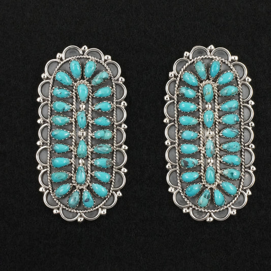 Gerald Mitchell Turquoise & Sterling Silver Earrings