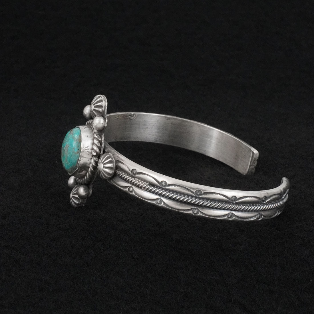 Michael Calladitto Turquoise & Sterling Silver Bracelet