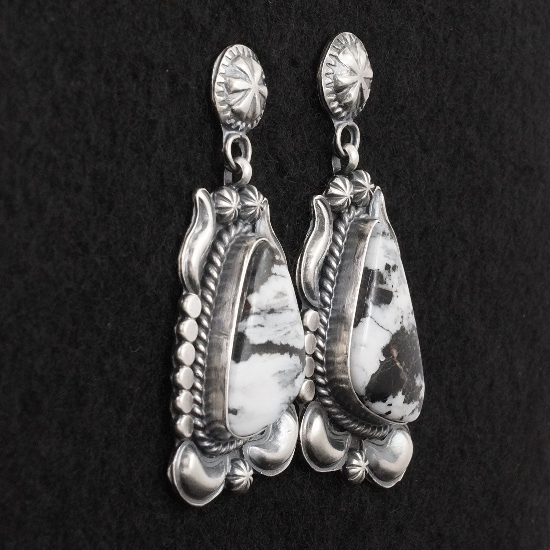 Raymond Delgarito White Buffalo & Sterling Silver Necklace Set