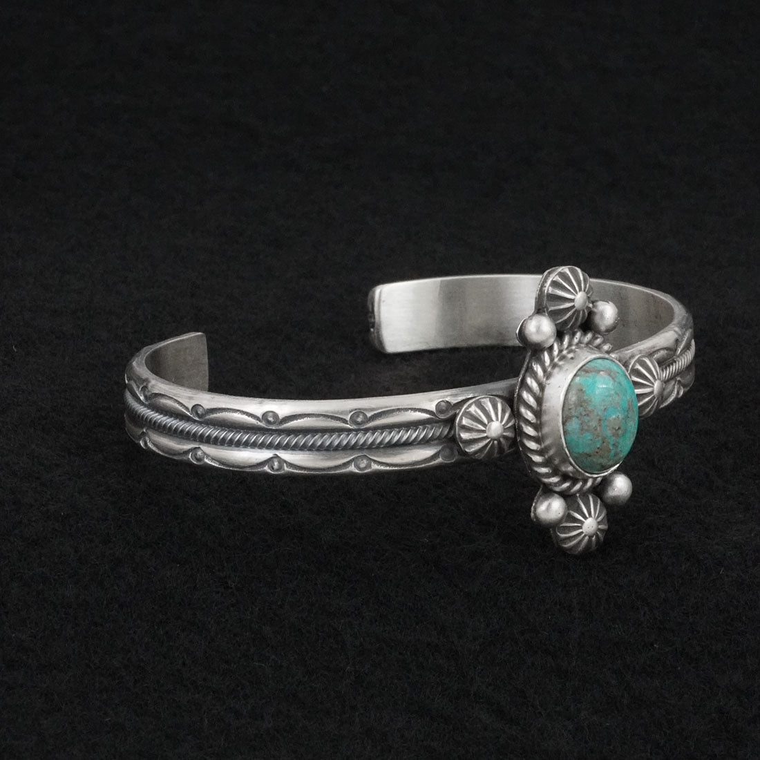 Michael Calladitto Turquoise & Sterling Silver Bracelet
