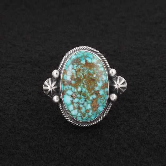 Daniel Benally Turquoise & Sterling Silver Ring Size 8